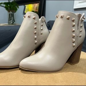 Tan booties